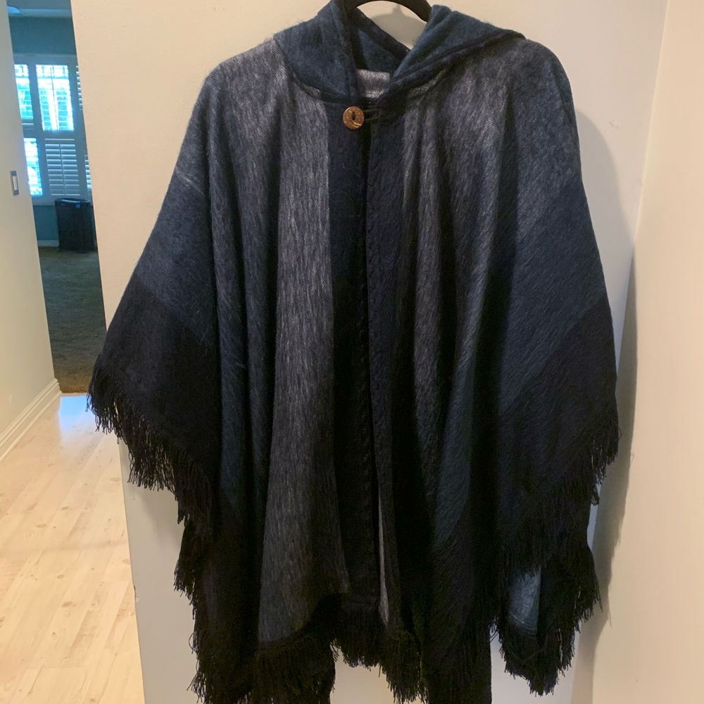 Ecuadorian Navy Poncho Alpaca Wool